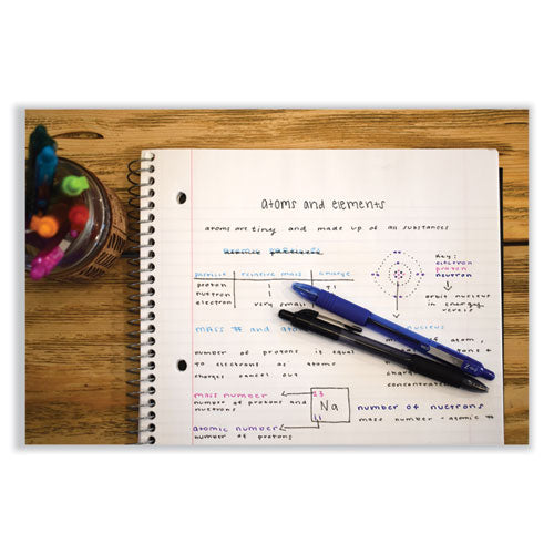 Image of Zebra® 23910 Z-Grip Ballpoint Pen, Retractable, Medium 0.7 mm, Black Ink, Clear/Black Barrel, 12/Pack