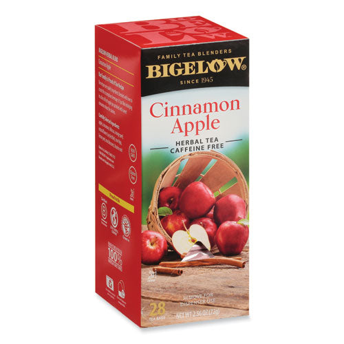 Image of Bigelow® RCB11397 Apple Cinnamon Herbal Tea, 0.09 Tea Bag, 28/box