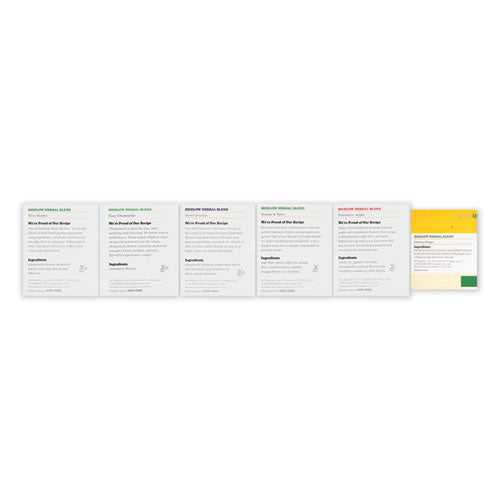 Image of Bigelow® RCB17578 Assorted Tea Packs, Six Flavors, 28/box, 168/carton
