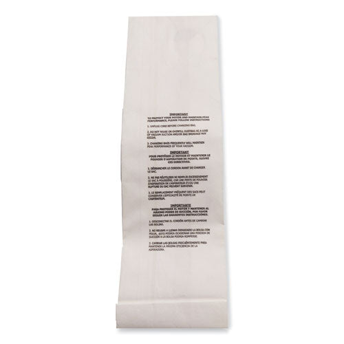Image of VacFX® VFX-WI5300-3(10) Vacuum Filter Bags Designed to Fit Allstar Javelin 12'' Series/Windsor Sensor S/S2/XP/Veramatic Plus, 100/Carton