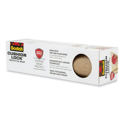 Image of Scotch PCW-1230 Cushion Lock Protective Wrap, 12" x 30 ft, Brown