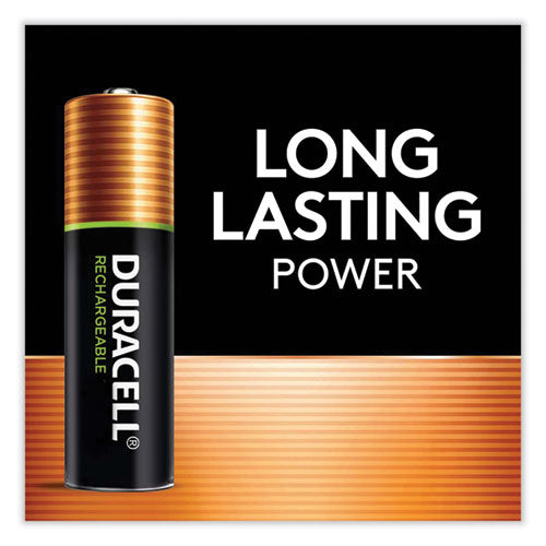 Image of Duracell® DX2400B4N Rechargeable Staycharged Nimh Batteries, Aaa, 4/pack