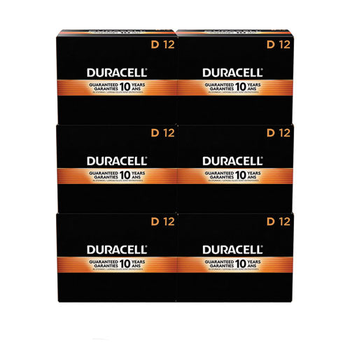 Image of Duracell® MN1300CT Coppertop Alkaline D Batteries, 72/carton