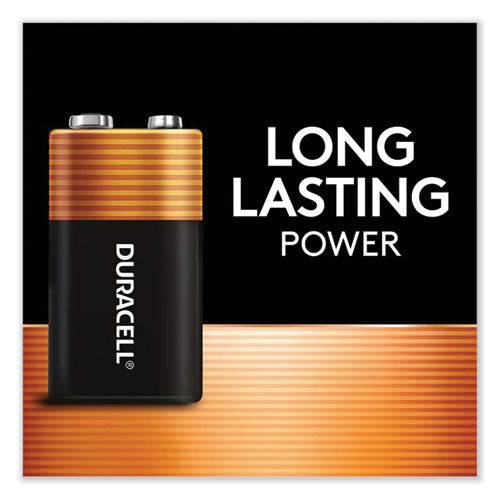 Image of Duracell® MN1604B2Z Coppertop Alkaline 9v Batteries, 2/pack