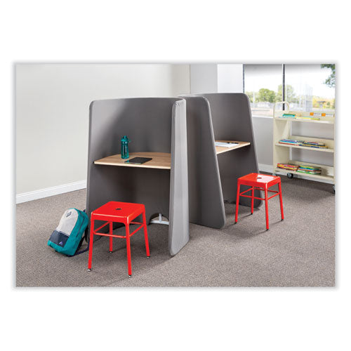 Image of Safco® 1958DG Roam Touchdown Workstation, 33" x 30" x 51.5", Beech/Dark Gray