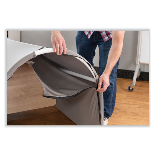 Image of Safco® 1958DG Roam Touchdown Workstation, 33" x 30" x 51.5", Beech/Dark Gray