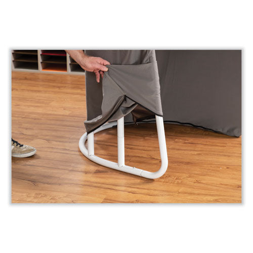 Image of Safco® 1958DG Roam Touchdown Workstation, 33" x 30" x 51.5", Beech/Dark Gray