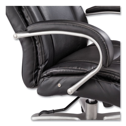 Image of Safco® 3503BL Lineage Big and Tall Mid Back Task Chair 28" Back, Supports Up to 400 lb, 21.5" - 25.25" Seat Height, Black Seat, Chrome Base
