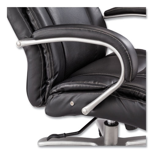Image of Safco® 3502BL Lineage Big and Tall High Back Task Chair, Supports Up to 500 lb, 20.5" to 24.25" Seat Height, Black Seat, Chrome Base