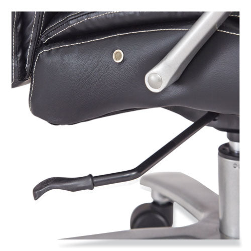 Image of Safco® 3502BL Lineage Big and Tall High Back Task Chair, Supports Up to 500 lb, 20.5" to 24.25" Seat Height, Black Seat, Chrome Base