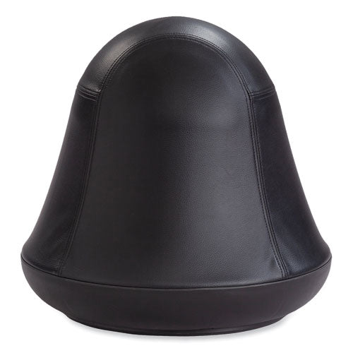 Image of Safco® 4761BV Runtz Swivel Ball Chair, Backless, Supports Up to 250 lb, Black Vinyl