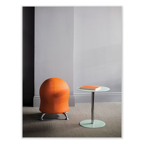 Image of Safco® 4750OR Zenergy Ball Chair, Backless, Supports Up to 250 lb, Orange Fabric