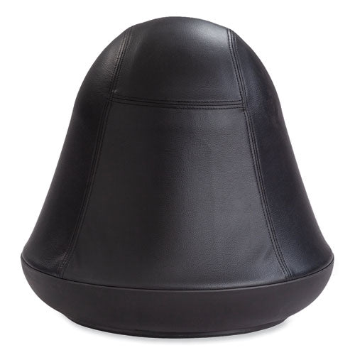 Image of Safco® 4761BV Runtz Swivel Ball Chair, Backless, Supports Up to 250 lb, Black Vinyl