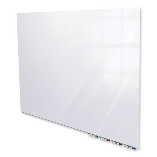 Image of Ghent ARIASM23WH Aria Low-Profile Frameless Magnetic Glassboard, 36" x 24", White Surface