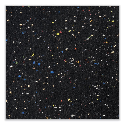 Image of Ghent ATR410-CF Aluminum-Frame Recycled Rubber Bulletin Boards, 120.5" x 48.5", Confetti Surface, Satin Aluminum Frame