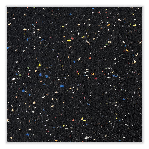 Image of Ghent ATR412-CF Aluminum-Frame Recycled Rubber Bulletin Boards, 144.5" x 48.5", Confetti Surface, Satin Aluminum Frame