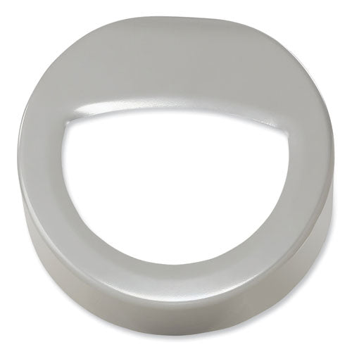 Image of Safco® 9920SL Open Top Round Waste Receptacle, 30 gal, Steel, Silver