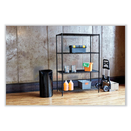 Image of Safco® 9921WH Open Top Oval Waste Receptacle, 14 gal, Steel, White