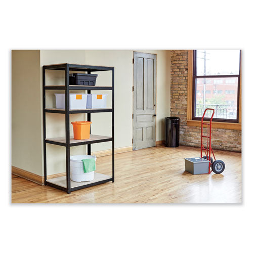 Image of Safco® 9921WH Open Top Oval Waste Receptacle, 14 gal, Steel, White