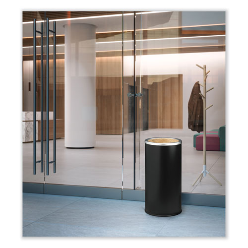 Image of Safco® 9698BL Ash Urn, 10" dia x 20"h, Black