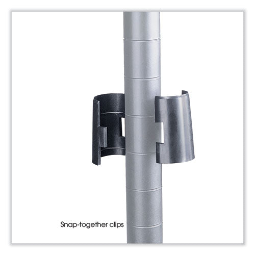 Image of Safco® 5286GR Industrial Add-On Unit, Four-Shelf, 36w x 18d x 72h, Steel, Metallic Gray