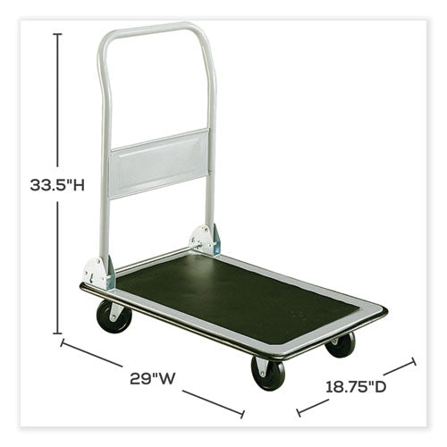 Image of Safco® 4072 Tuff Truck Platform Truck, 400 lb Capacity, 29 x 18.75, Gray