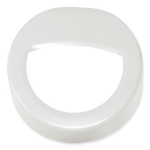 Image of Safco® 9920WH Open Top Round Waste Receptacle, 30 gal, Steel, White