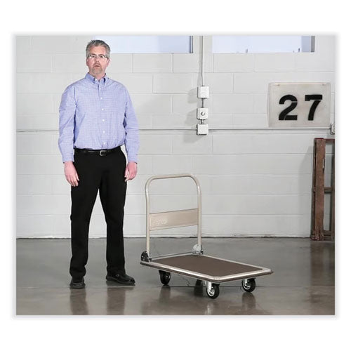 Image of Safco® 4072 Tuff Truck Platform Truck, 400 lb Capacity, 29 x 18.75, Gray