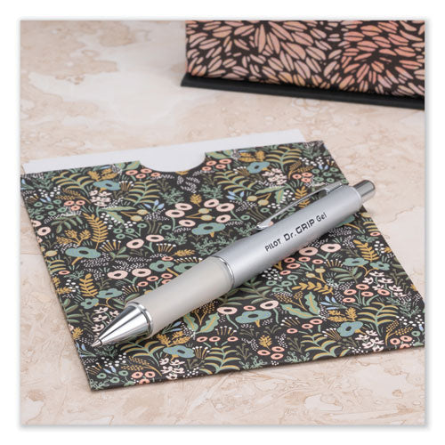 Image of Pilot® 36272 Dr. Grip Limited Gel Pen, Retractable, Fine 0.7 Mm, Black Ink, Platinum Barrel