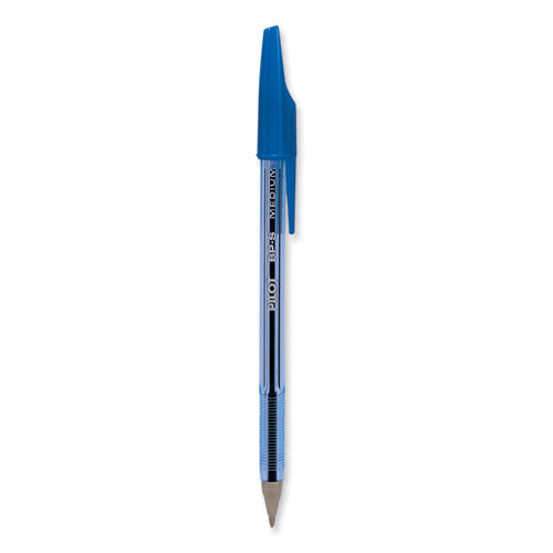 Image of Pilot® 36711 Better Ballpoint Pen, Stick, Medium 1 Mm, Blue Ink, Translucent Blue Barrel, Dozen