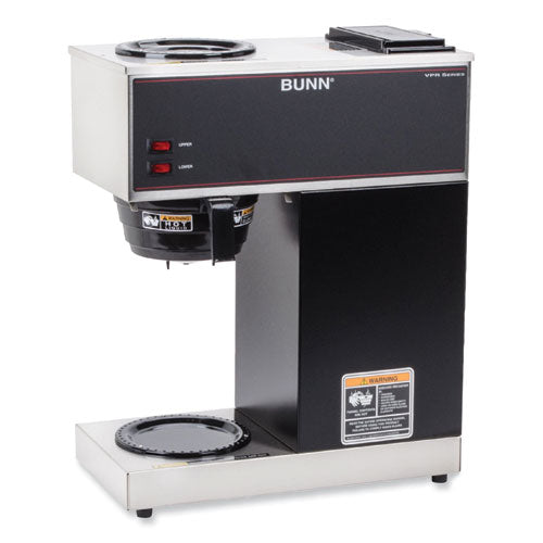 Image of BUNN® 33200.0015 VPR 12-Cup Commercial Pourover Coffee Brewer, Gray/Stainless Steel