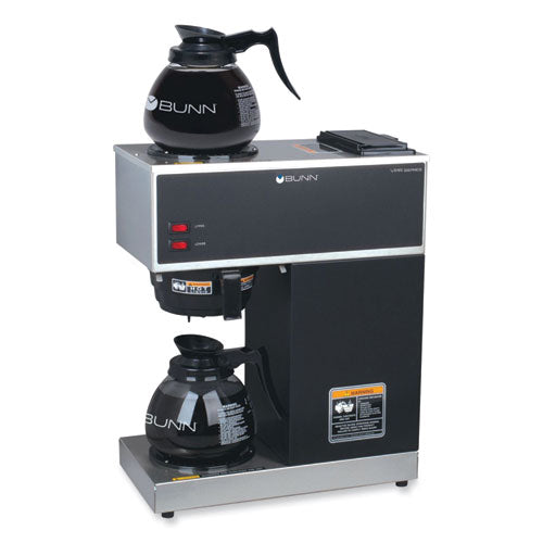 Image of BUNN® 33200.0015 VPR 12-Cup Commercial Pourover Coffee Brewer, Gray/Stainless Steel