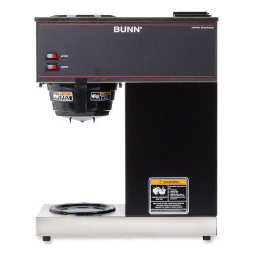Image of BUNN® 33200.0015 VPR 12-Cup Commercial Pourover Coffee Brewer, Gray/Stainless Steel