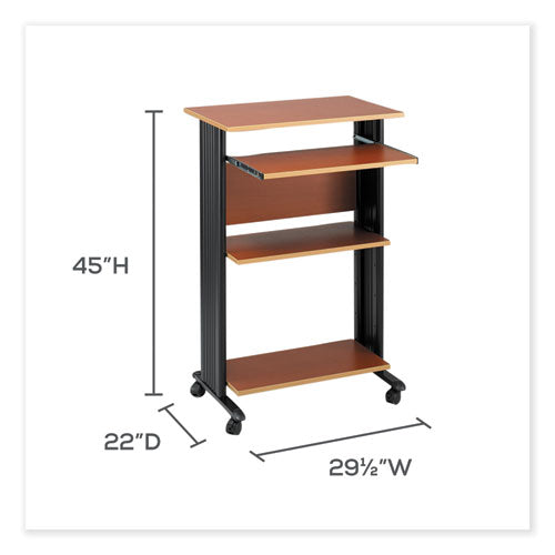 Image of Safco® 1923CY Muv Standing Desk, 29.5" x 22" x 45", Cherry