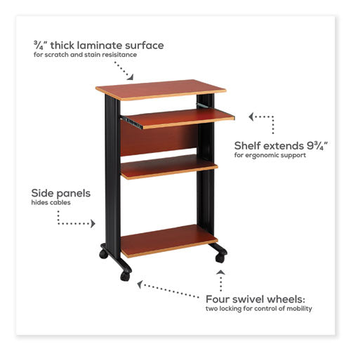 Image of Safco® 1923CY Muv Standing Desk, 29.5" x 22" x 45", Cherry
