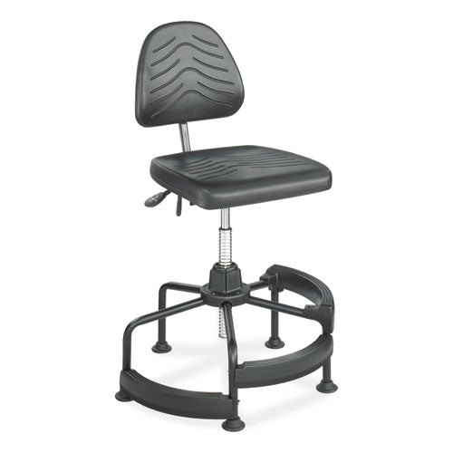 Image of Safco® 5120 Task Master Deluxe Industrial Chair, Supports Up to 250 lb, 17" to 35" Seat Height, Black
