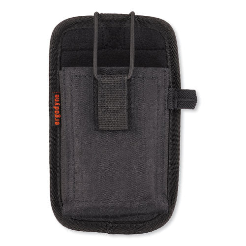 Image of ergodyne® 19186 Squids 5544 Phone Style Scanner Holster with Belt Clip and Loops, 1 Compartment, 3.75 x 1 x 6.5, Polyester,Black