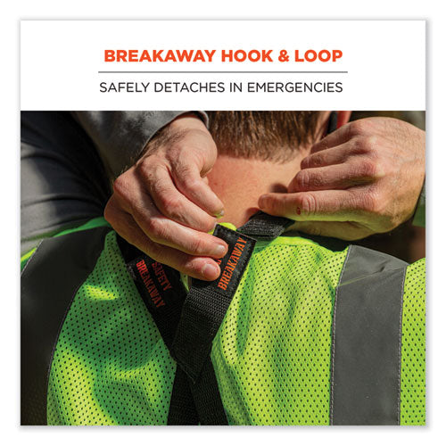 Image of ergodyne® 19189 Squids 3138 Padded Barcode Scanner Lanyard Harness, 33" Arm Strap s,18.5" Lanyard ,Black/Orange/Gray