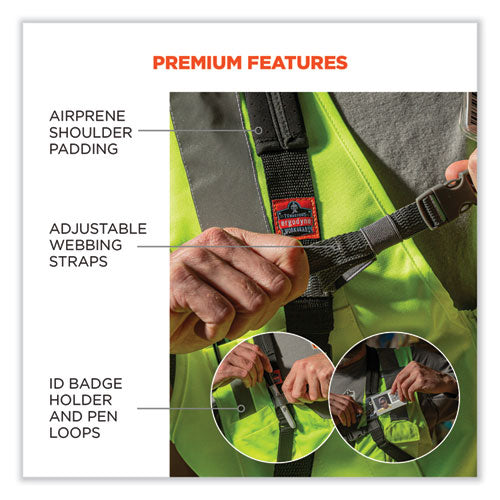 Image of ergodyne® 19189 Squids 3138 Padded Barcode Scanner Lanyard Harness, 33" Arm Strap s,18.5" Lanyard ,Black/Orange/Gray