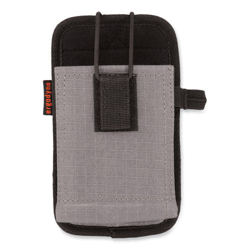 Image of ergodyne® 19187 Squids 5544 Phone Style Scanner Holster with Belt Clip and Loops, 1 Compartment, 3.75 x 1.25 x 6.5, Gray