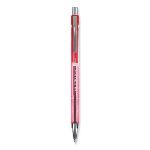 Image of Pilot® 30002 Better Ballpoint Pen, Retractable, Fine 0.7 Mm, Red Ink, Translucent Red Barrel, Dozen