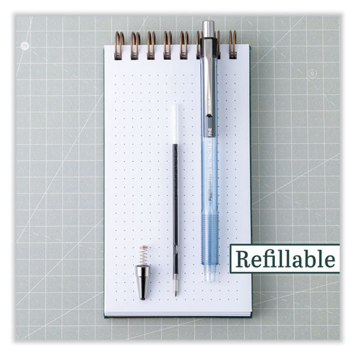 Image of Pilot® 30006 Better Ballpoint Pen, Retractable, Medium 1 Mm, Blue Ink, Translucent Blue Barrel, Dozen