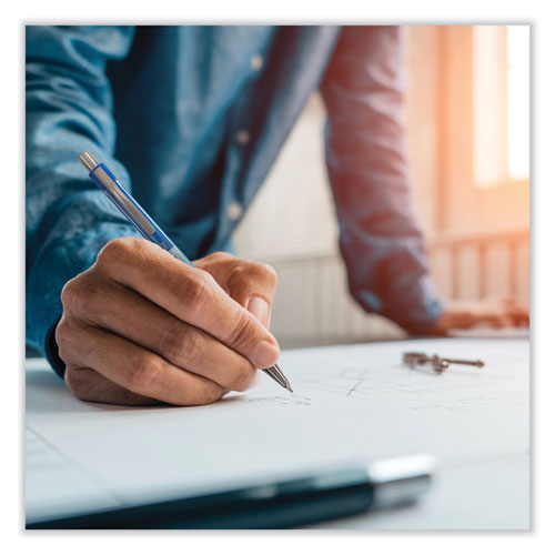 Image of Pilot® 30006 Better Ballpoint Pen, Retractable, Medium 1 Mm, Blue Ink, Translucent Blue Barrel, Dozen
