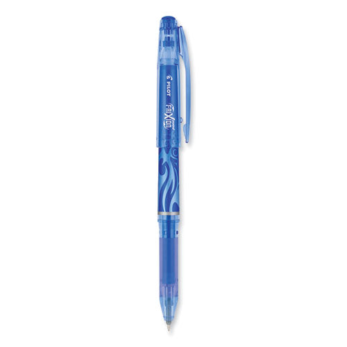 Image of Pilot® 31574 FriXion Point Erasable Gel Pen, Stick, Extra-Fine 0.5 mm, Blue Ink, Blue/Silver/Transparent Blue Barrel