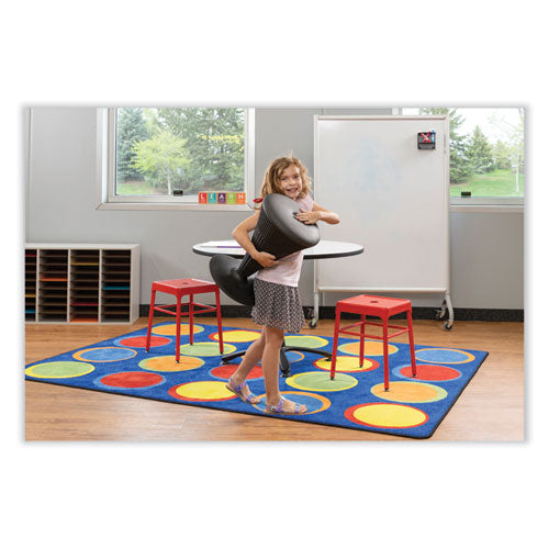 Image of Safco® 6604RD Steel GuestBistro Stool, Backless, Supports Up to 250 lb, 18" Seat Height, Red Seat, Red Base