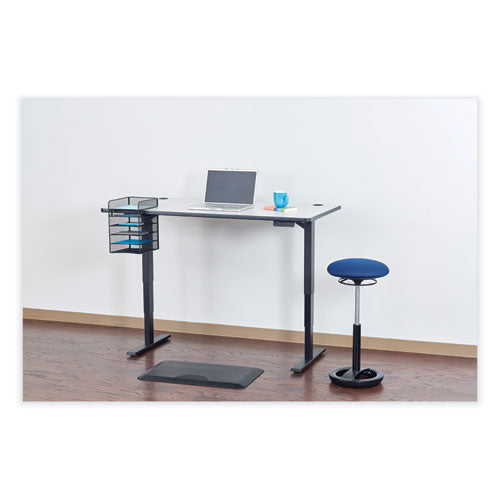 Image of Safco® 3240BL Onyx Horizontal Hanging Storage, 5 Sections, Letter Size Files, 10.25" x 12.4" x 14.4", Black