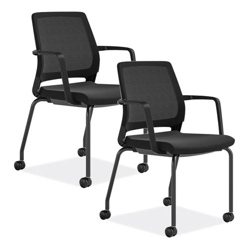 Image of Safco® 6829BL Medina Guest Chair, Supports Up to 275 lb, 18" Seat Height, Black Seat/Back/Base