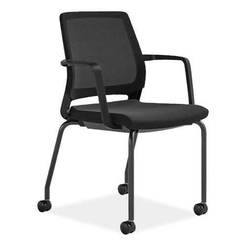 Image of Safco® 6829BL Medina Guest Chair, Supports Up to 275 lb, 18" Seat Height, Black Seat/Back/Base