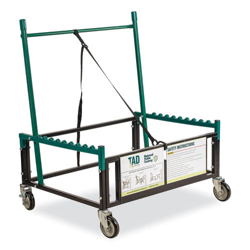 Image of NPS® TAD Table Assist Dolly, 1,000 lb Capacity, 38 x 30 x 44.5, Black/Green