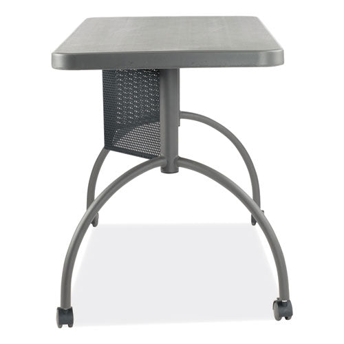 Image of Oklahoma Sound® TWPD Teacher's WorkPod Desk, 48" x 24" x 30", Charcoal Slate